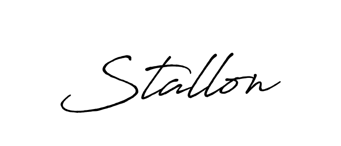 How to make Stallon signature? Antro_Vectra_Bolder is a professional autograph style. Create handwritten signature for Stallon name. Stallon signature style 7 images and pictures png