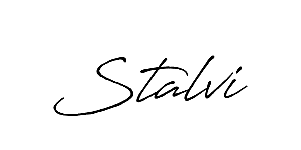 Use a signature maker to create a handwritten signature online. With this signature software, you can design (Antro_Vectra_Bolder) your own signature for name Stalvi. Stalvi signature style 7 images and pictures png