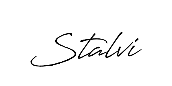 Stalvi stylish signature style. Best Handwritten Sign (Antro_Vectra_Bolder) for my name. Handwritten Signature Collection Ideas for my name Stalvi. Stalvi signature style 7 images and pictures png