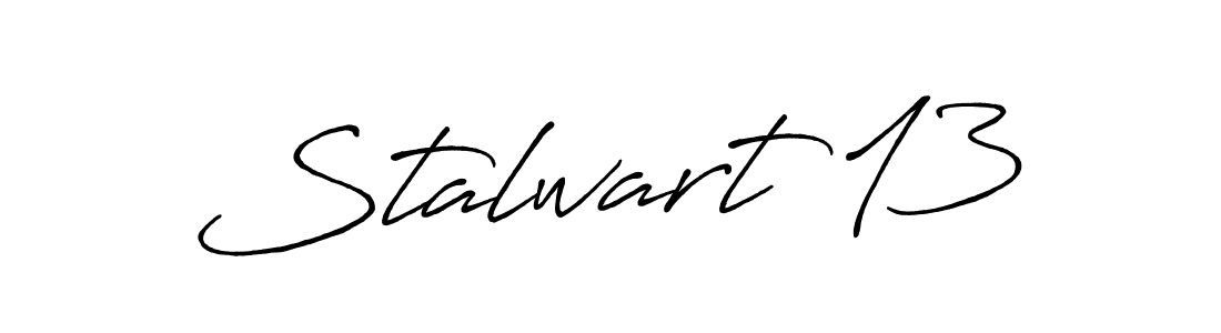 Once you've used our free online signature maker to create your best signature Antro_Vectra_Bolder style, it's time to enjoy all of the benefits that Stalwart 13 name signing documents. Stalwart 13 signature style 7 images and pictures png