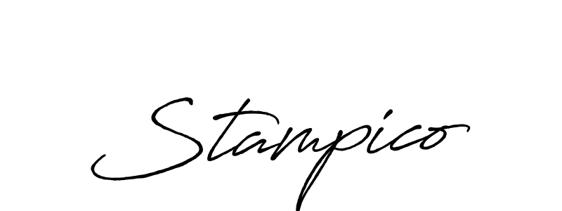How to make Stampico name signature. Use Antro_Vectra_Bolder style for creating short signs online. This is the latest handwritten sign. Stampico signature style 7 images and pictures png