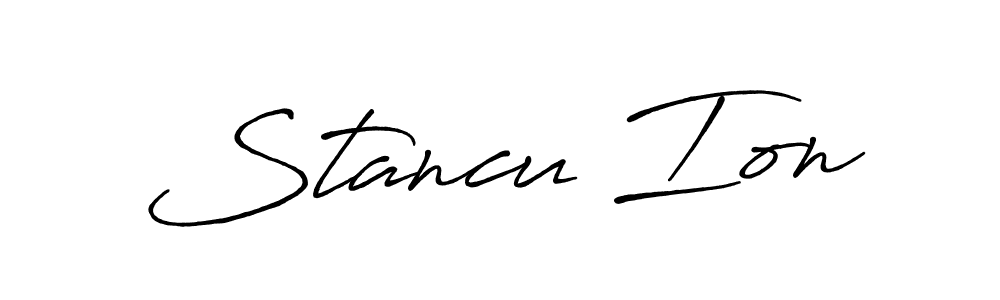 Create a beautiful signature design for name Stancu Ion. With this signature (Antro_Vectra_Bolder) fonts, you can make a handwritten signature for free. Stancu Ion signature style 7 images and pictures png