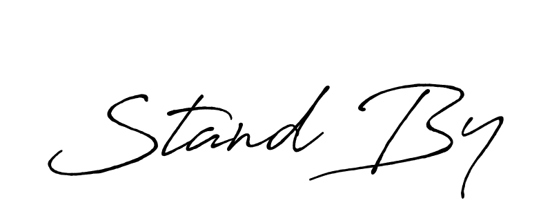 Best and Professional Signature Style for Stand By. Antro_Vectra_Bolder Best Signature Style Collection. Stand By signature style 7 images and pictures png
