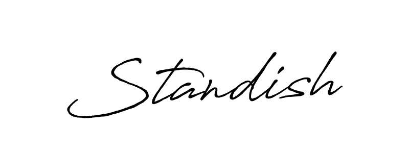 Standish stylish signature style. Best Handwritten Sign (Antro_Vectra_Bolder) for my name. Handwritten Signature Collection Ideas for my name Standish. Standish signature style 7 images and pictures png