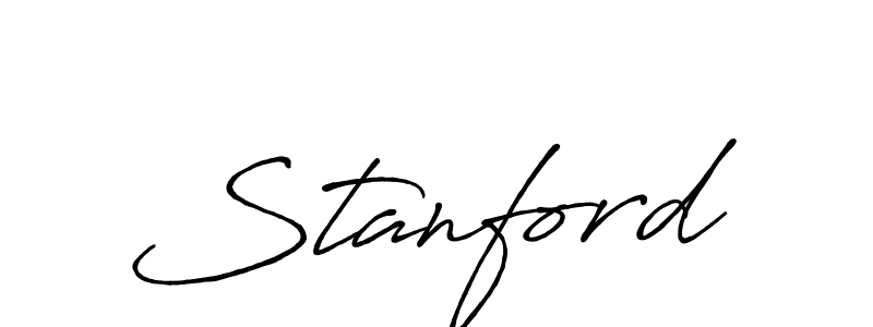 Use a signature maker to create a handwritten signature online. With this signature software, you can design (Antro_Vectra_Bolder) your own signature for name Stanford. Stanford signature style 7 images and pictures png