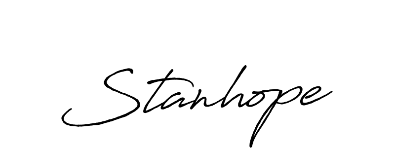 Create a beautiful signature design for name Stanhope. With this signature (Antro_Vectra_Bolder) fonts, you can make a handwritten signature for free. Stanhope signature style 7 images and pictures png