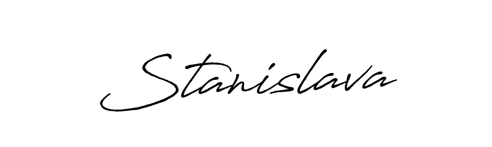 Design your own signature with our free online signature maker. With this signature software, you can create a handwritten (Antro_Vectra_Bolder) signature for name Stanislava. Stanislava signature style 7 images and pictures png