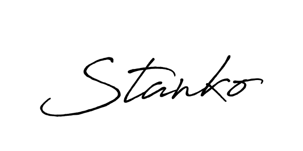 if you are searching for the best signature style for your name Stanko. so please give up your signature search. here we have designed multiple signature styles  using Antro_Vectra_Bolder. Stanko signature style 7 images and pictures png