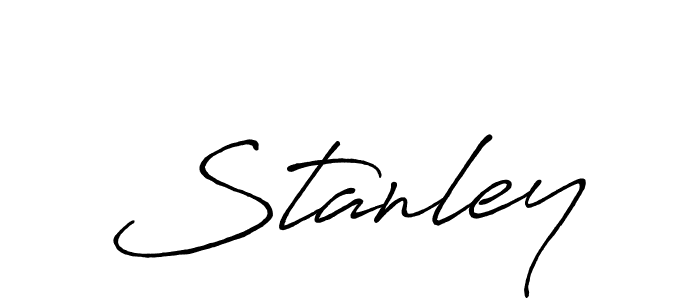 Use a signature maker to create a handwritten signature online. With this signature software, you can design (Antro_Vectra_Bolder) your own signature for name Stanley. Stanley signature style 7 images and pictures png