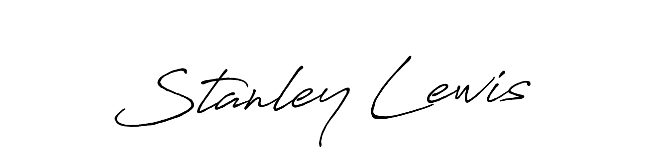 Use a signature maker to create a handwritten signature online. With this signature software, you can design (Antro_Vectra_Bolder) your own signature for name Stanley Lewis. Stanley Lewis signature style 7 images and pictures png