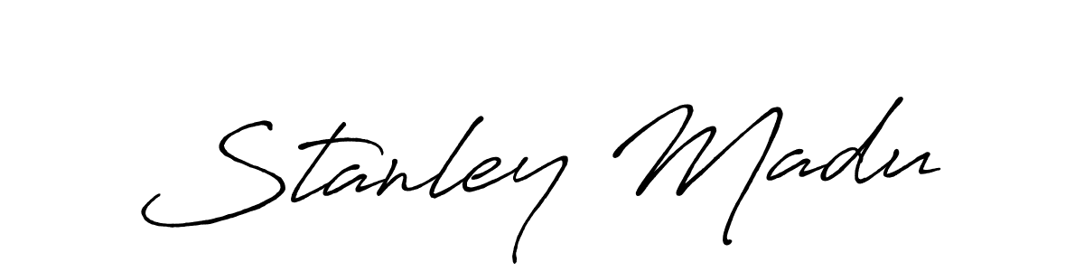 This is the best signature style for the Stanley Madu name. Also you like these signature font (Antro_Vectra_Bolder). Mix name signature. Stanley Madu signature style 7 images and pictures png