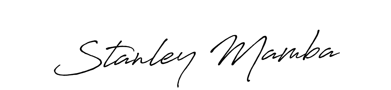 The best way (Antro_Vectra_Bolder) to make a short signature is to pick only two or three words in your name. The name Stanley Mamba include a total of six letters. For converting this name. Stanley Mamba signature style 7 images and pictures png