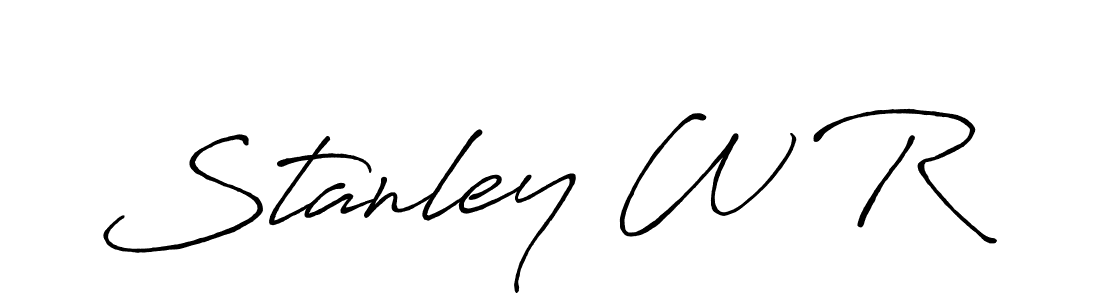 Antro_Vectra_Bolder is a professional signature style that is perfect for those who want to add a touch of class to their signature. It is also a great choice for those who want to make their signature more unique. Get Stanley W R name to fancy signature for free. Stanley W R signature style 7 images and pictures png