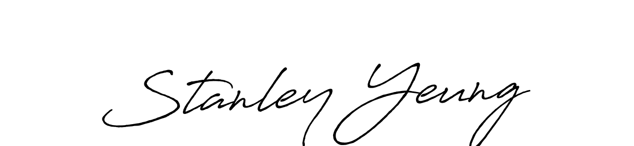 Also we have Stanley Yeung name is the best signature style. Create professional handwritten signature collection using Antro_Vectra_Bolder autograph style. Stanley Yeung signature style 7 images and pictures png