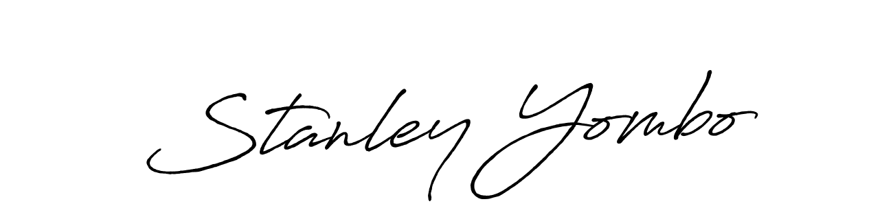 How to make Stanley Yombo signature? Antro_Vectra_Bolder is a professional autograph style. Create handwritten signature for Stanley Yombo name. Stanley Yombo signature style 7 images and pictures png