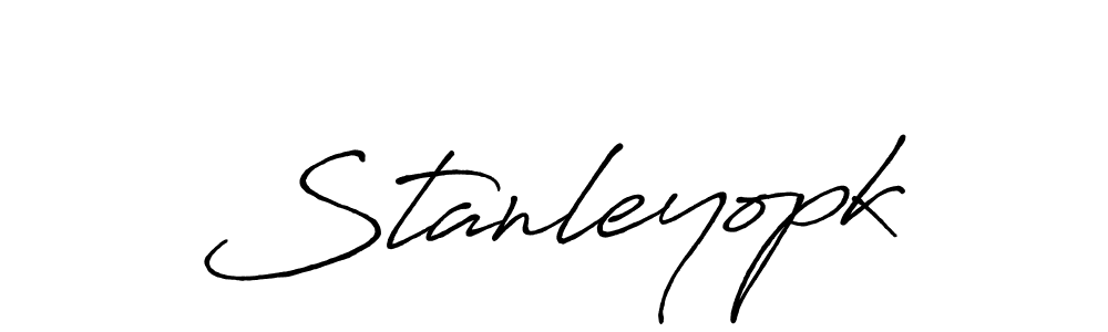 The best way (Antro_Vectra_Bolder) to make a short signature is to pick only two or three words in your name. The name Stanleyopk include a total of six letters. For converting this name. Stanleyopk signature style 7 images and pictures png