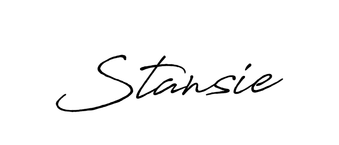 Similarly Antro_Vectra_Bolder is the best handwritten signature design. Signature creator online .You can use it as an online autograph creator for name Stansie. Stansie signature style 7 images and pictures png