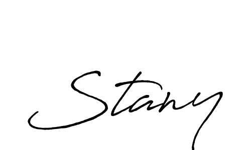 Create a beautiful signature design for name Stany. With this signature (Antro_Vectra_Bolder) fonts, you can make a handwritten signature for free. Stany signature style 7 images and pictures png