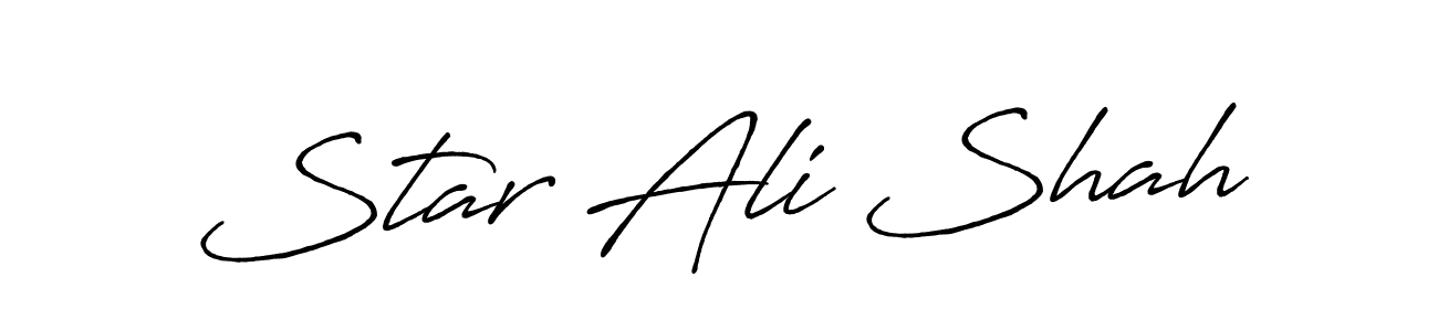 How to make Star Ali Shah signature? Antro_Vectra_Bolder is a professional autograph style. Create handwritten signature for Star Ali Shah name. Star Ali Shah signature style 7 images and pictures png