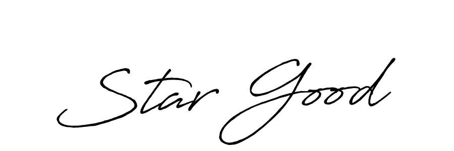 Create a beautiful signature design for name Star Good. With this signature (Antro_Vectra_Bolder) fonts, you can make a handwritten signature for free. Star Good signature style 7 images and pictures png