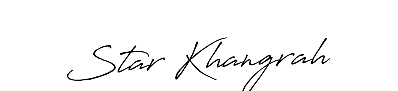 Once you've used our free online signature maker to create your best signature Antro_Vectra_Bolder style, it's time to enjoy all of the benefits that Star Khangrah name signing documents. Star Khangrah signature style 7 images and pictures png