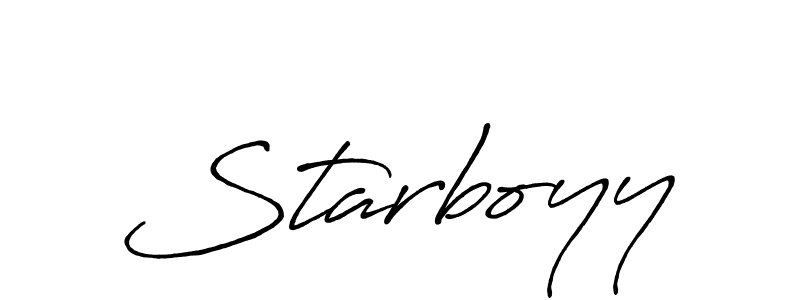 Make a beautiful signature design for name Starboyy. With this signature (Antro_Vectra_Bolder) style, you can create a handwritten signature for free. Starboyy signature style 7 images and pictures png