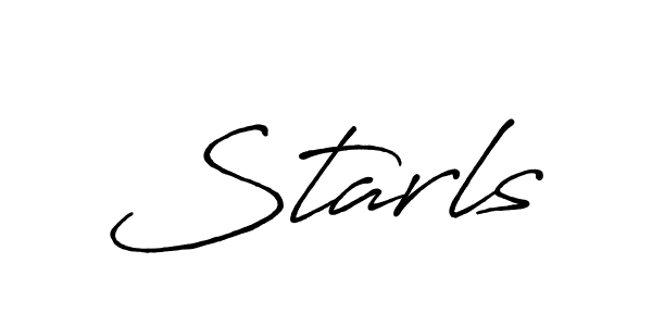 The best way (Antro_Vectra_Bolder) to make a short signature is to pick only two or three words in your name. The name Starls include a total of six letters. For converting this name. Starls signature style 7 images and pictures png