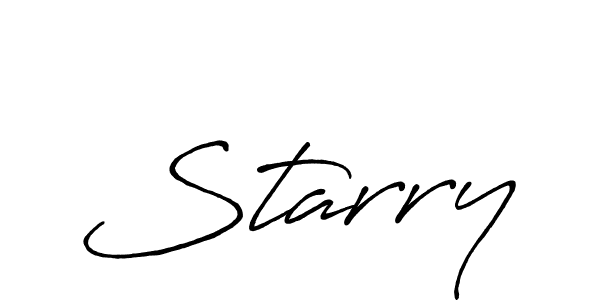 It looks lik you need a new signature style for name Starry. Design unique handwritten (Antro_Vectra_Bolder) signature with our free signature maker in just a few clicks. Starry signature style 7 images and pictures png