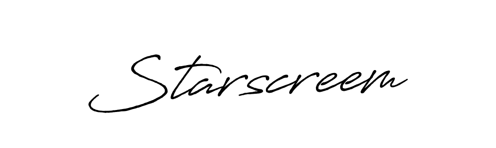 Make a beautiful signature design for name Starscreem. With this signature (Antro_Vectra_Bolder) style, you can create a handwritten signature for free. Starscreem signature style 7 images and pictures png