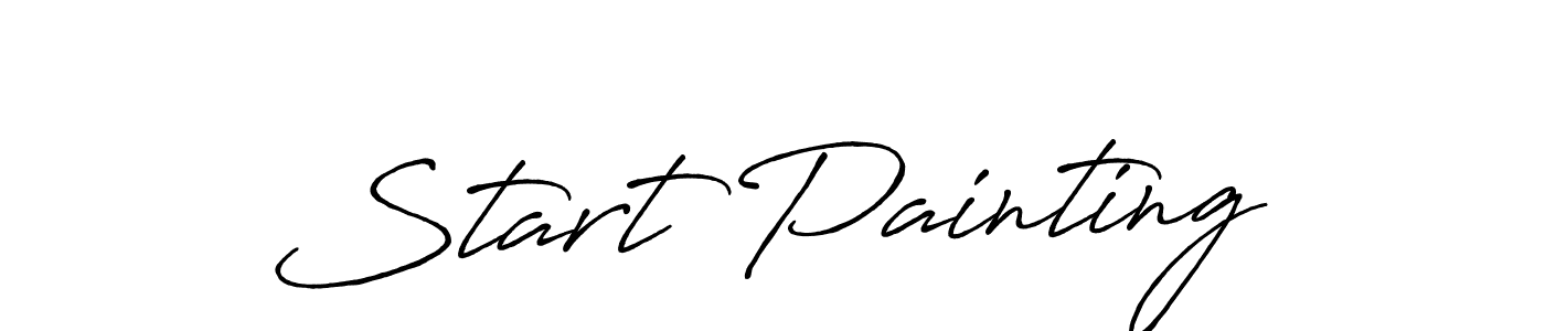 Use a signature maker to create a handwritten signature online. With this signature software, you can design (Antro_Vectra_Bolder) your own signature for name Start Painting. Start Painting signature style 7 images and pictures png