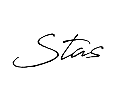 Design your own signature with our free online signature maker. With this signature software, you can create a handwritten (Antro_Vectra_Bolder) signature for name Stas. Stas signature style 7 images and pictures png