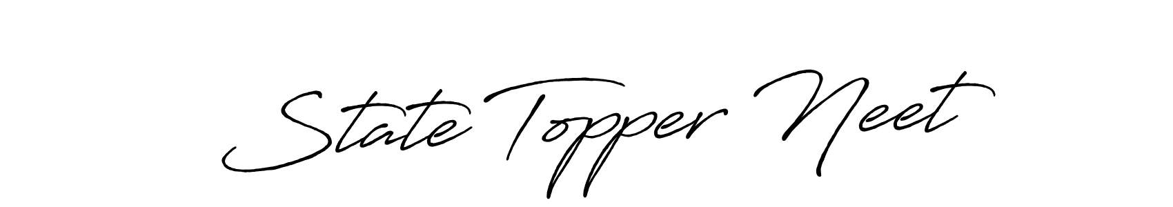 Here are the top 10 professional signature styles for the name State Topper Neet. These are the best autograph styles you can use for your name. State Topper Neet signature style 7 images and pictures png