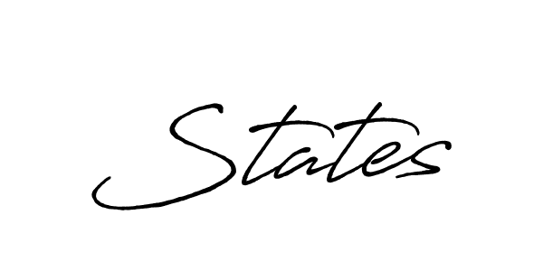 Also You can easily find your signature by using the search form. We will create States name handwritten signature images for you free of cost using Antro_Vectra_Bolder sign style. States signature style 7 images and pictures png