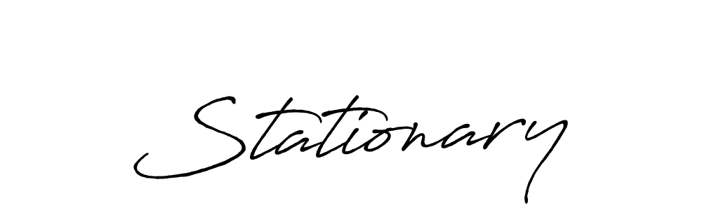 You should practise on your own different ways (Antro_Vectra_Bolder) to write your name (Stationary) in signature. don't let someone else do it for you. Stationary signature style 7 images and pictures png