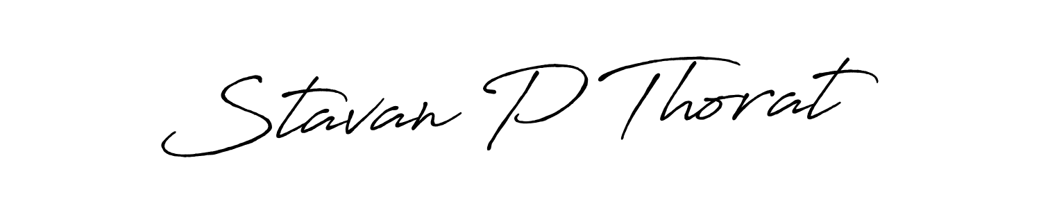 How to make Stavan P Thorat signature? Antro_Vectra_Bolder is a professional autograph style. Create handwritten signature for Stavan P Thorat name. Stavan P Thorat signature style 7 images and pictures png