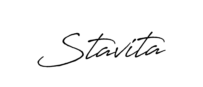 Make a beautiful signature design for name Stavita. With this signature (Antro_Vectra_Bolder) style, you can create a handwritten signature for free. Stavita signature style 7 images and pictures png