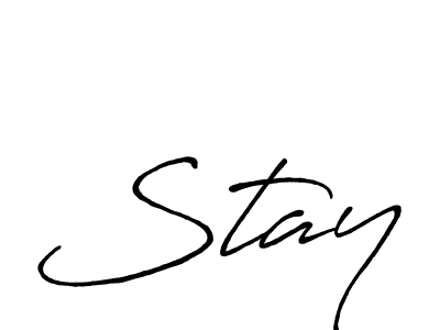 How to make Stay name signature. Use Antro_Vectra_Bolder style for creating short signs online. This is the latest handwritten sign. Stay signature style 7 images and pictures png