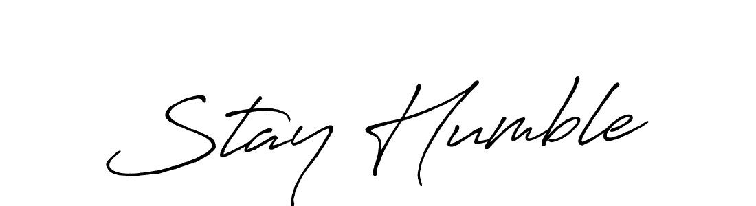 Similarly Antro_Vectra_Bolder is the best handwritten signature design. Signature creator online .You can use it as an online autograph creator for name Stay Humble. Stay Humble signature style 7 images and pictures png