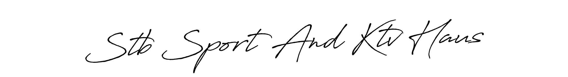 Stb Sport And Ktv Haus stylish signature style. Best Handwritten Sign (Antro_Vectra_Bolder) for my name. Handwritten Signature Collection Ideas for my name Stb Sport And Ktv Haus. Stb Sport And Ktv Haus signature style 7 images and pictures png