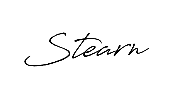 Make a beautiful signature design for name Stearn. With this signature (Antro_Vectra_Bolder) style, you can create a handwritten signature for free. Stearn signature style 7 images and pictures png