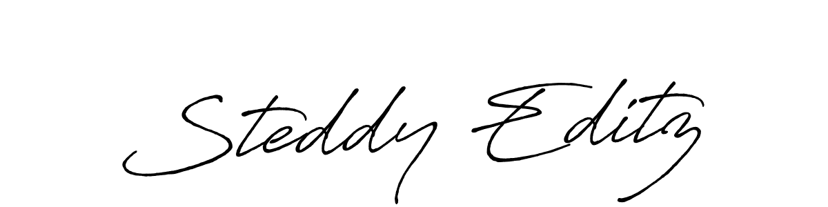 How to make Steddy Editz signature? Antro_Vectra_Bolder is a professional autograph style. Create handwritten signature for Steddy Editz name. Steddy Editz signature style 7 images and pictures png