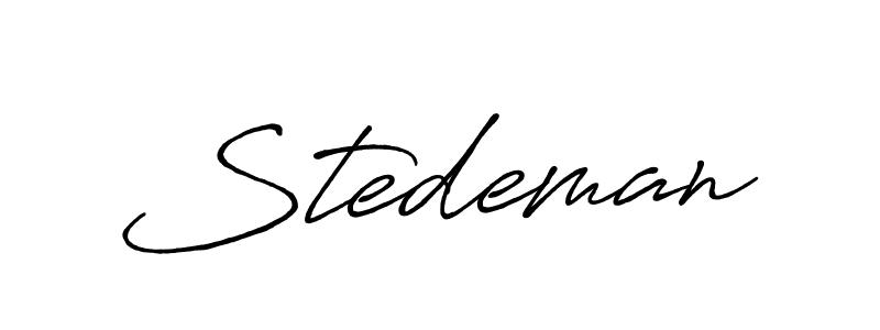 You should practise on your own different ways (Antro_Vectra_Bolder) to write your name (Stedeman) in signature. don't let someone else do it for you. Stedeman signature style 7 images and pictures png