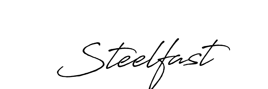 Make a beautiful signature design for name Steelfast. With this signature (Antro_Vectra_Bolder) style, you can create a handwritten signature for free. Steelfast signature style 7 images and pictures png