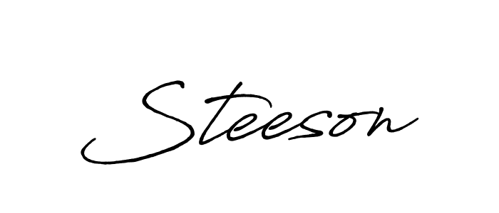 Once you've used our free online signature maker to create your best signature Antro_Vectra_Bolder style, it's time to enjoy all of the benefits that Steeson name signing documents. Steeson signature style 7 images and pictures png