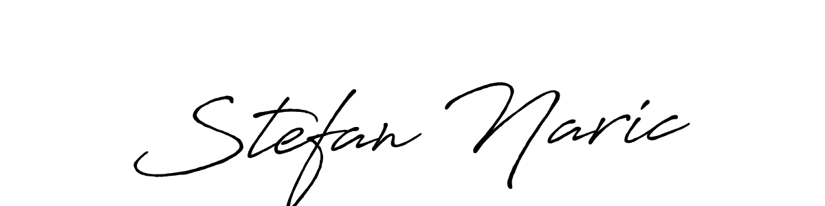 Use a signature maker to create a handwritten signature online. With this signature software, you can design (Antro_Vectra_Bolder) your own signature for name Stefan Naric. Stefan Naric signature style 7 images and pictures png