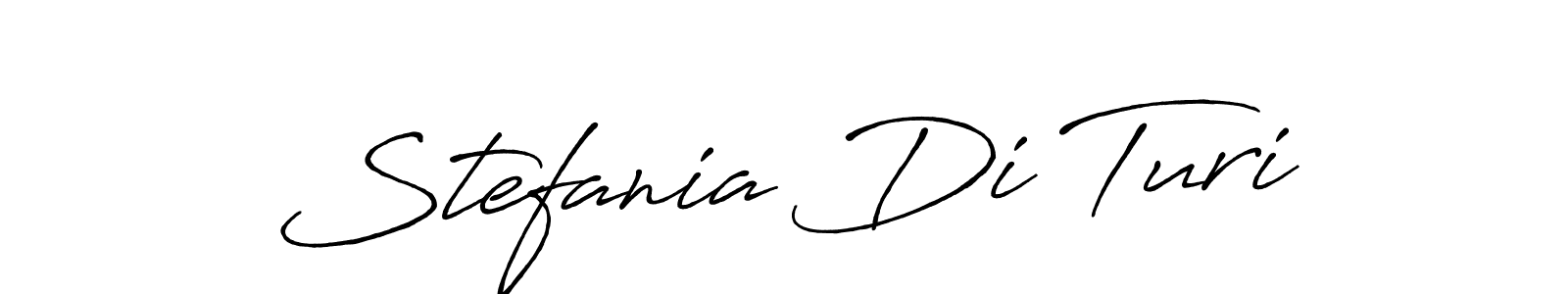 How to make Stefania Di Turi name signature. Use Antro_Vectra_Bolder style for creating short signs online. This is the latest handwritten sign. Stefania Di Turi signature style 7 images and pictures png
