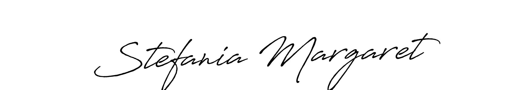 Design your own signature with our free online signature maker. With this signature software, you can create a handwritten (Antro_Vectra_Bolder) signature for name Stefania Margaret. Stefania Margaret signature style 7 images and pictures png