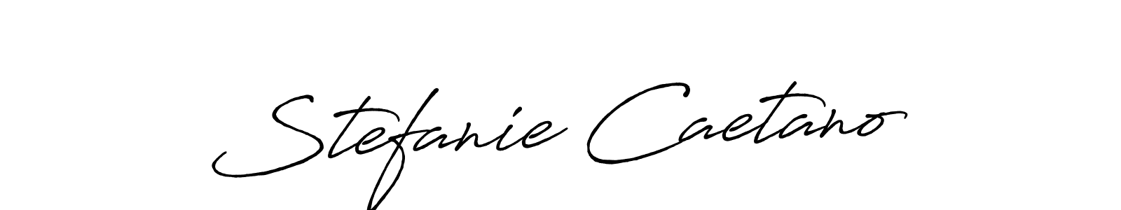 Create a beautiful signature design for name Stefanie Caetano. With this signature (Antro_Vectra_Bolder) fonts, you can make a handwritten signature for free. Stefanie Caetano signature style 7 images and pictures png