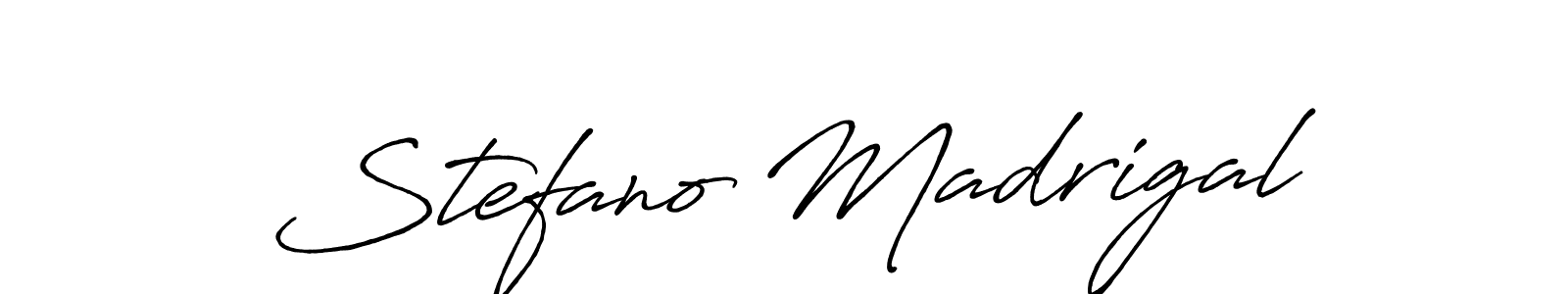 Also we have Stefano Madrigal name is the best signature style. Create professional handwritten signature collection using Antro_Vectra_Bolder autograph style. Stefano Madrigal signature style 7 images and pictures png
