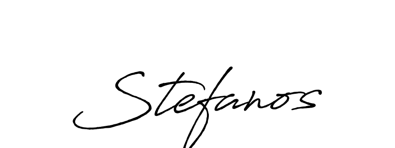 Once you've used our free online signature maker to create your best signature Antro_Vectra_Bolder style, it's time to enjoy all of the benefits that Stefanos name signing documents. Stefanos signature style 7 images and pictures png